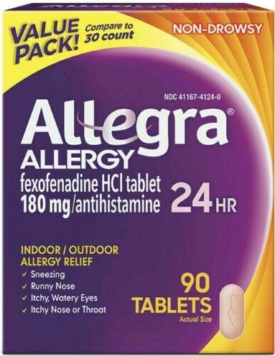 Allergy 24 HR Relief Tablets 180mg - 90 tablets - GOODSZON Discount Store