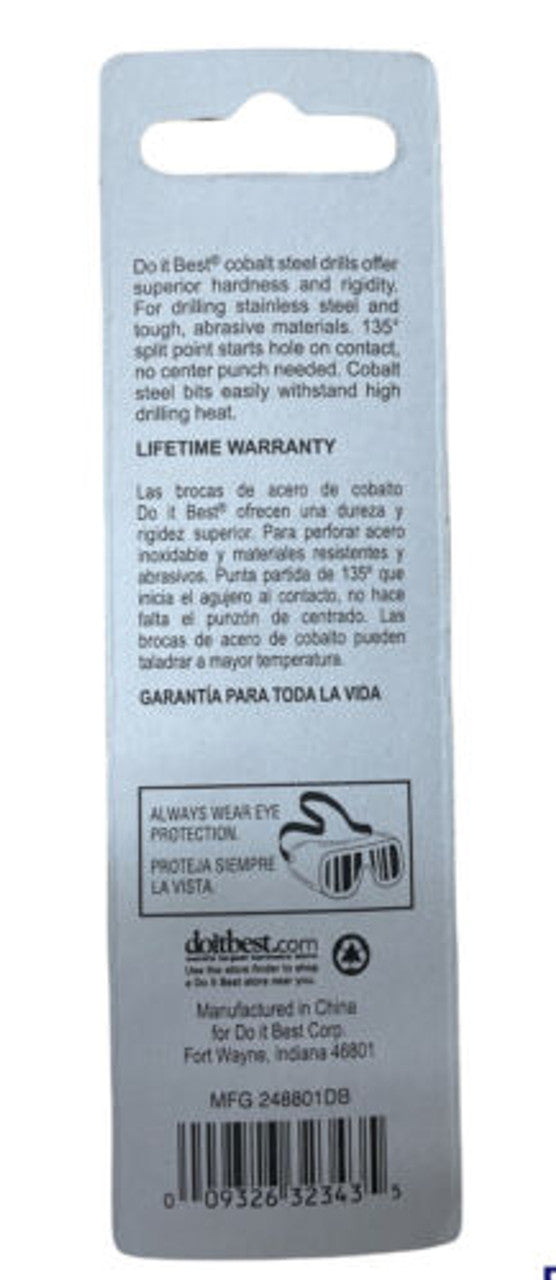 Do it Best 7/64 In. Cobalt Drill Bit 248801DB Pack of 5 - GOODSZON Discount Store