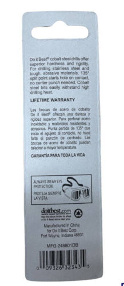 Do it Best 7/64 In. Cobalt Drill Bit 248801DB Pack of 5 - GOODSZON Discount Store