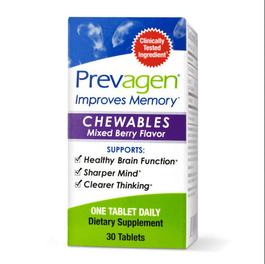 Improves Memory Regular Strength Mixed Berry Chewable tablets 30 Ct - GOODSZON Discount Store