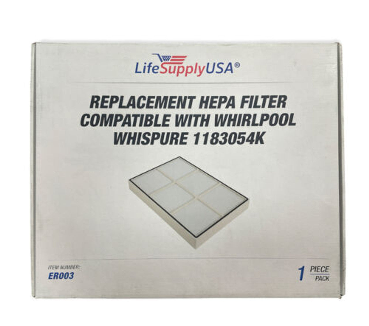 LifeSupplyUSA HEPA Filter Replacement Compatible with Whirlpool Whispure 1183054 - GOODSZON Discount Store