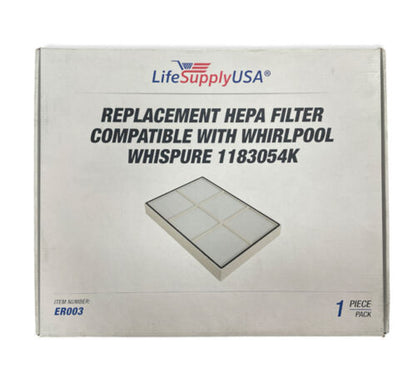 LifeSupplyUSA HEPA Filter Replacement Compatible with Whirlpool Whispure 1183054 - GOODSZON Discount Store