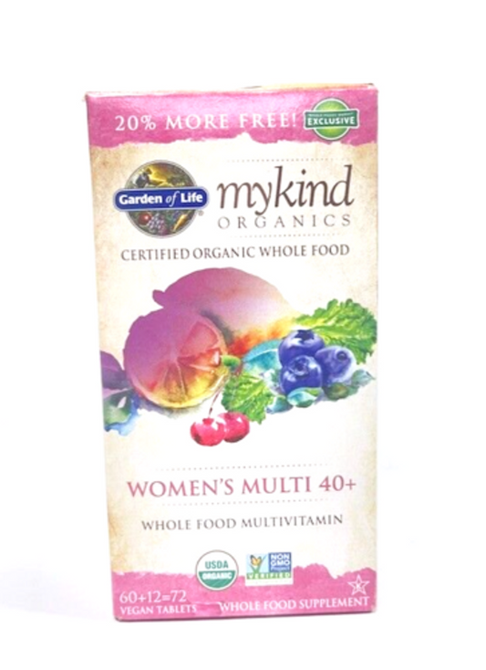 Garden of Life Women's Multi 40+ Whole Food Dietary Supplement (72 Tabs) - GOODSZON Discount Store