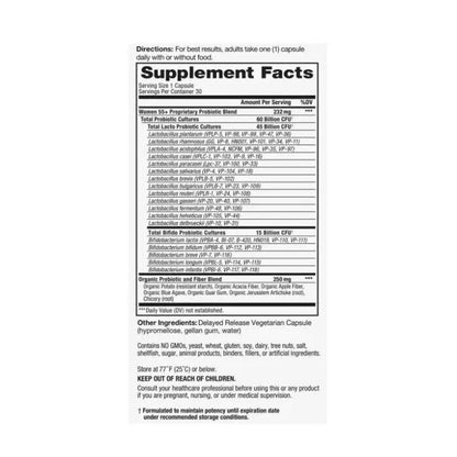 Vital Planet Women 55+ Daily Probiotic + 7 prebiotics 30 VegCap - GOODSZON Discount Store