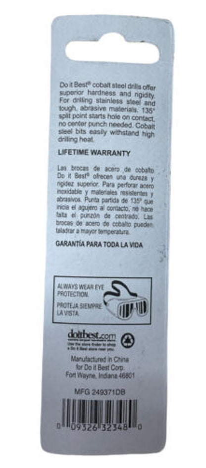 Do it Best 3/16 In. Cobalt Drill Bit 307920 Pack of 4 - GOODSZON Discount Store