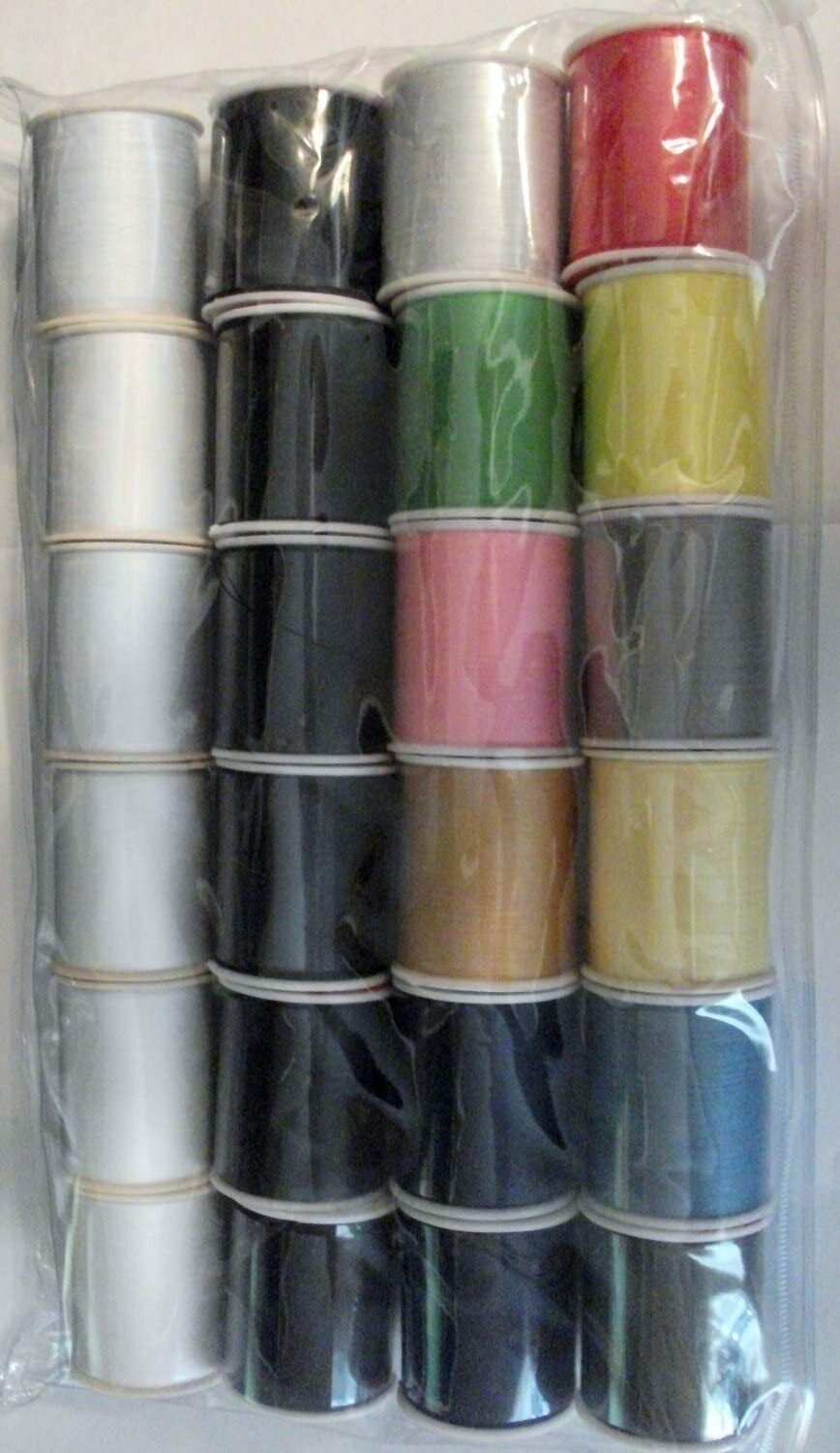 24 Full Size Assorted Spools of Thread Full Size 200 Yards Each - GOODSZON Discount Store