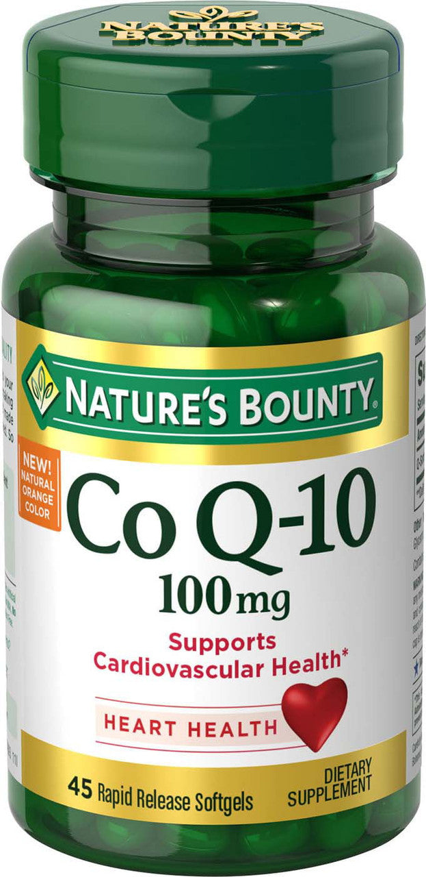Nature's Bounty CoEnzyme Q10 Supplements, 100 mg Gels, 45 Count - GOODSZON Discount Store