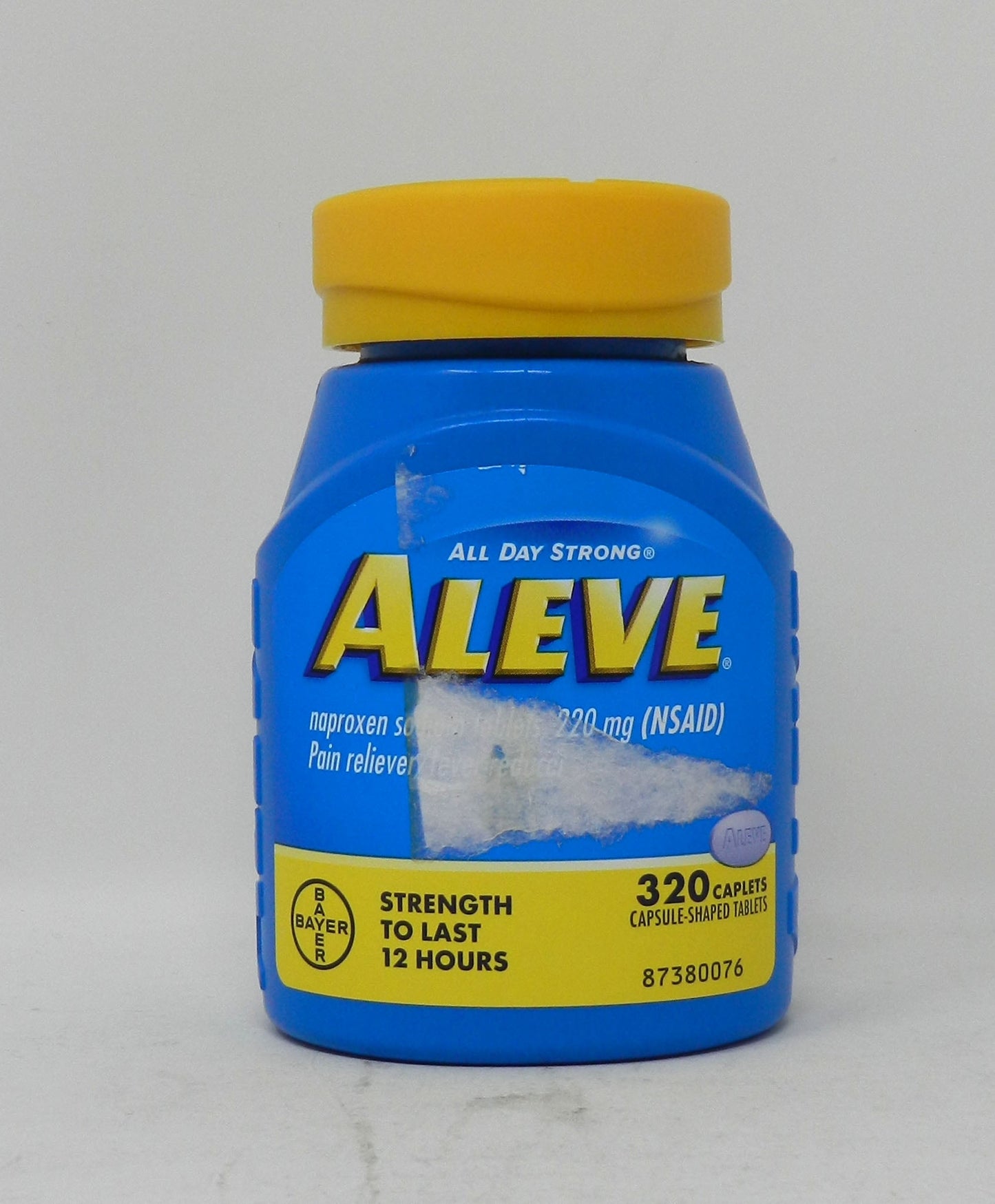 Aleve Naproxen Sodium 220 mg. Pain Reliever/Fever Reducer, 320 Caplets - GOODSZON Discount Store