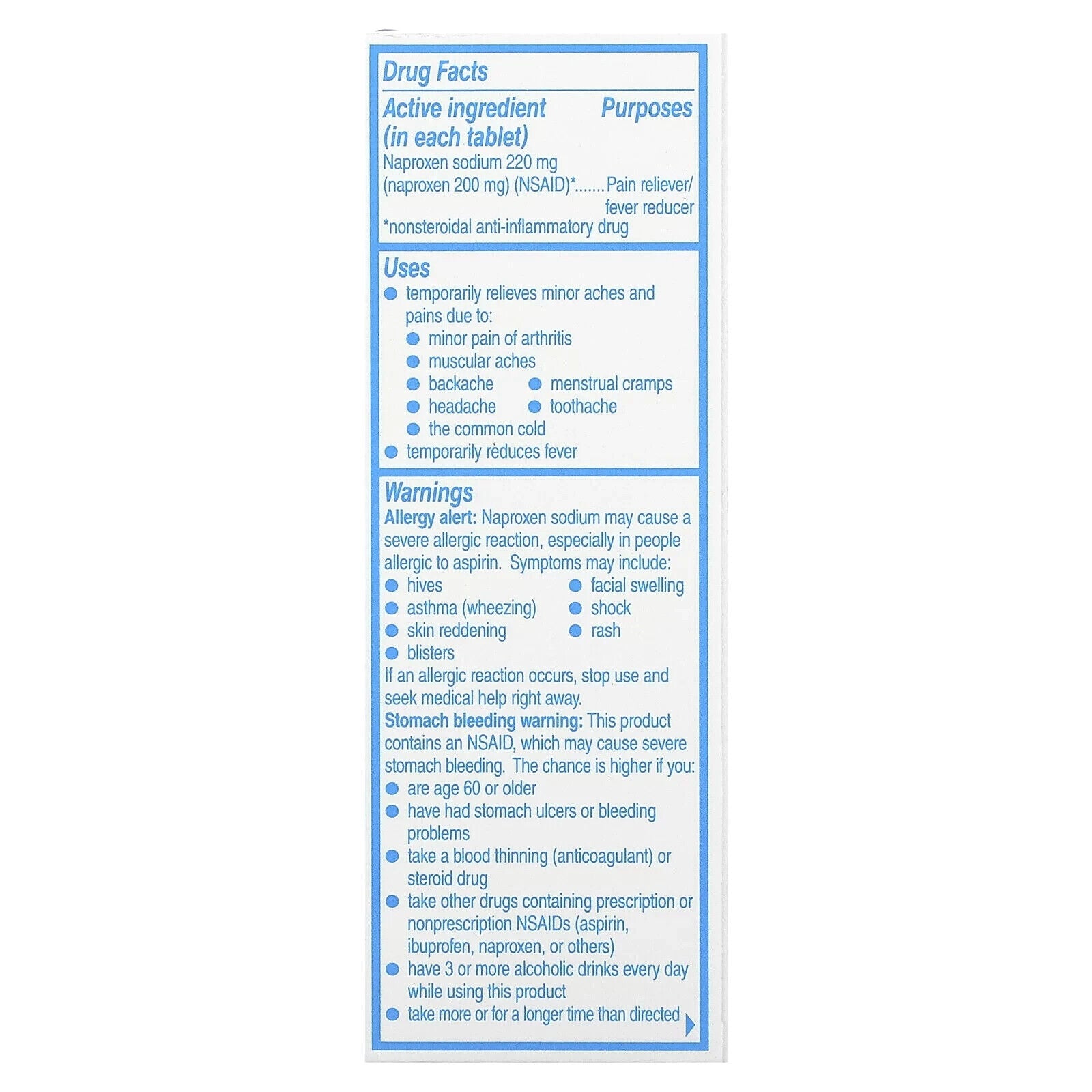 Aleve All Day Strong Naproxen Sodium Tablets, 220 mg, 90 count Exp 12/2024 - GOODSZON Discount Store