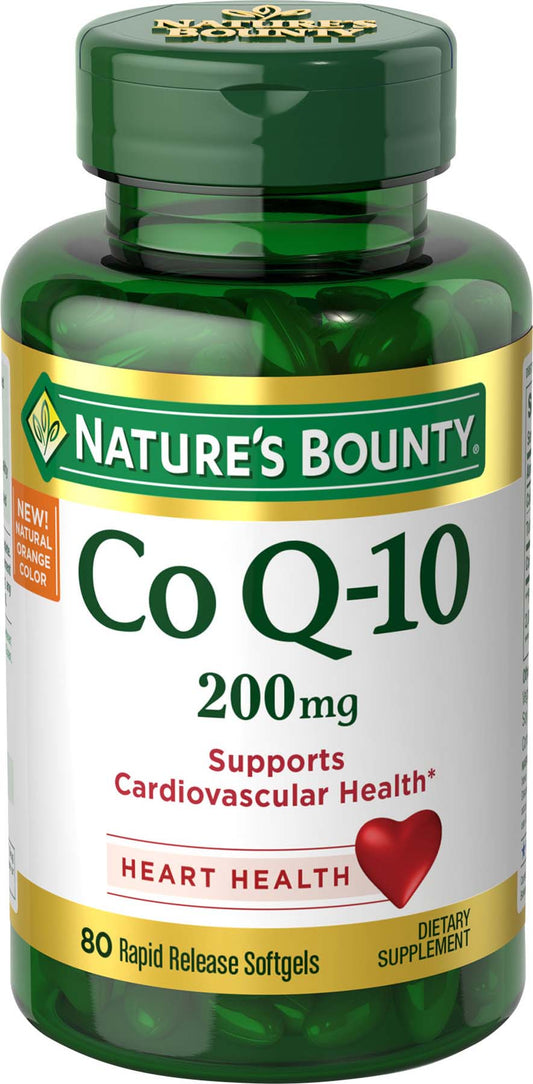 Nature's Bounty Co Q-10 Tablets, Heart Health, 200 Mg, 80 Ct - GOODSZON Discount Store