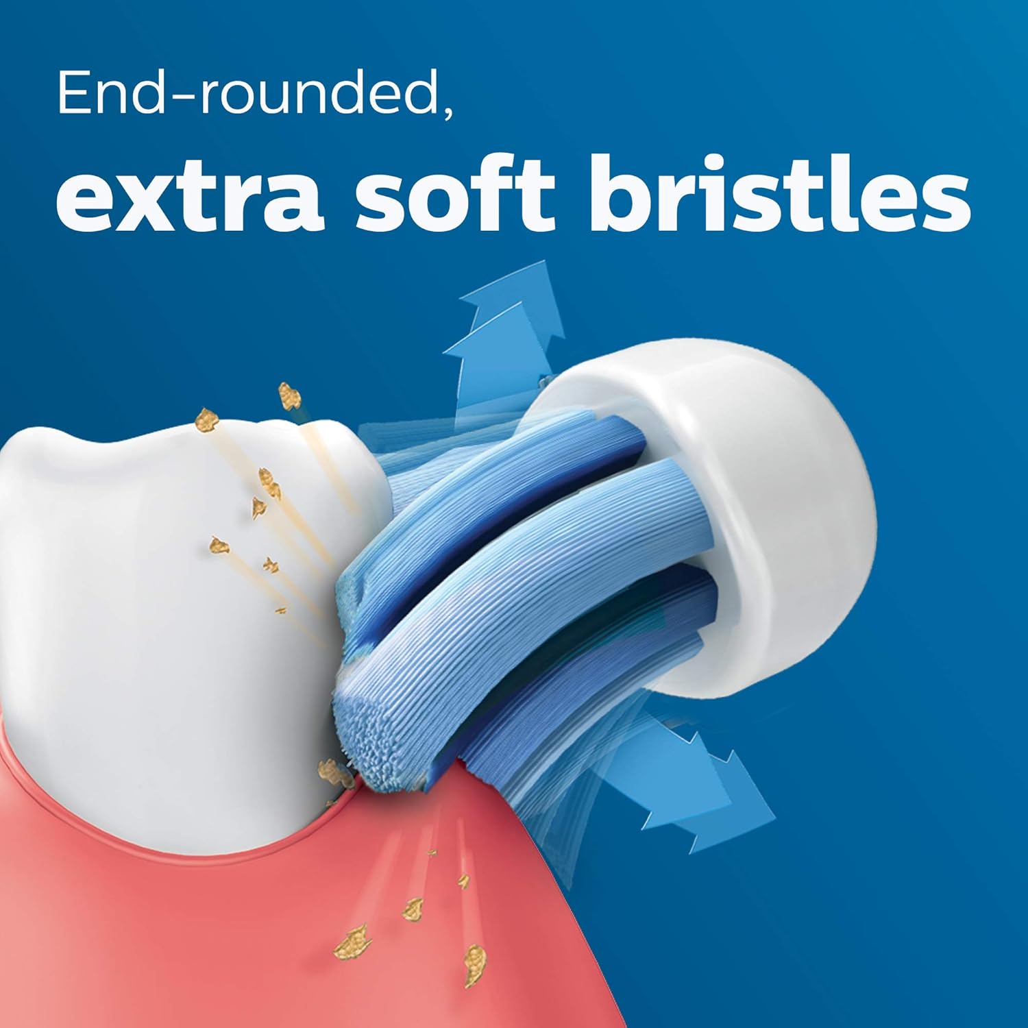 G2 Optimal Gum Care Replacement Brush Heads Compatible with Philips Sonicare Standard Sonic Toothbrush Heads,HX9034/65,White 4 Pack - GOODSZON Discount Store