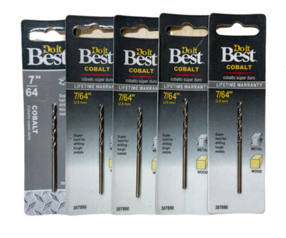 Do it Best 7/64 In. Cobalt Drill Bit 248801DB Pack of 5 - GOODSZON Discount Store