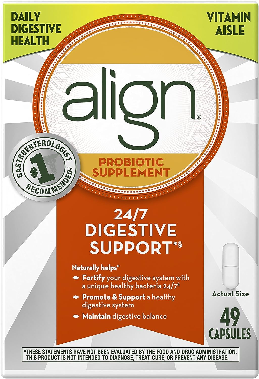 Align Probiotic Supplement Capsule 49 count - GOODSZON Discount Store