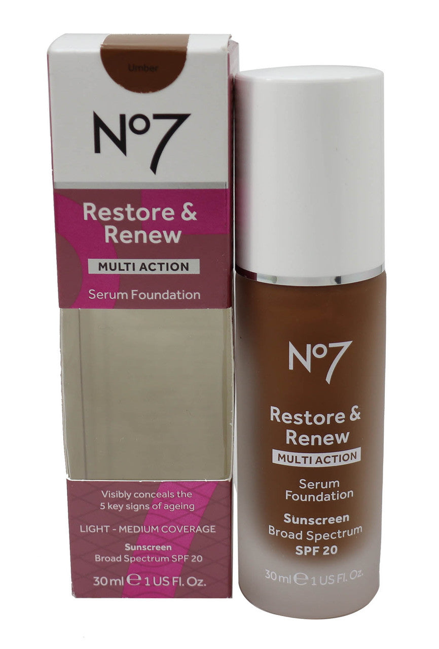 N 7 Restore & Renew Multi Action Serum Foundation (Umber) - GOODSZON Discount Store