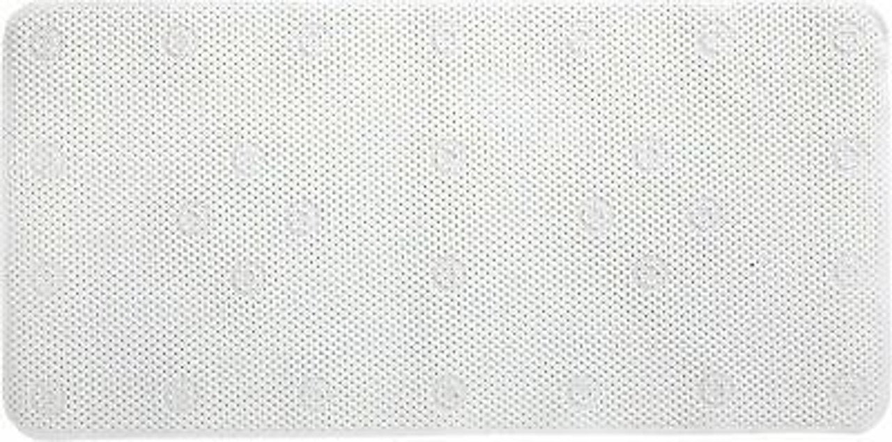 Comfort Foam Bath Mat For Bathing Non Slip Cushioned Surface White 17" x 36" - GOODSZON Discount Store