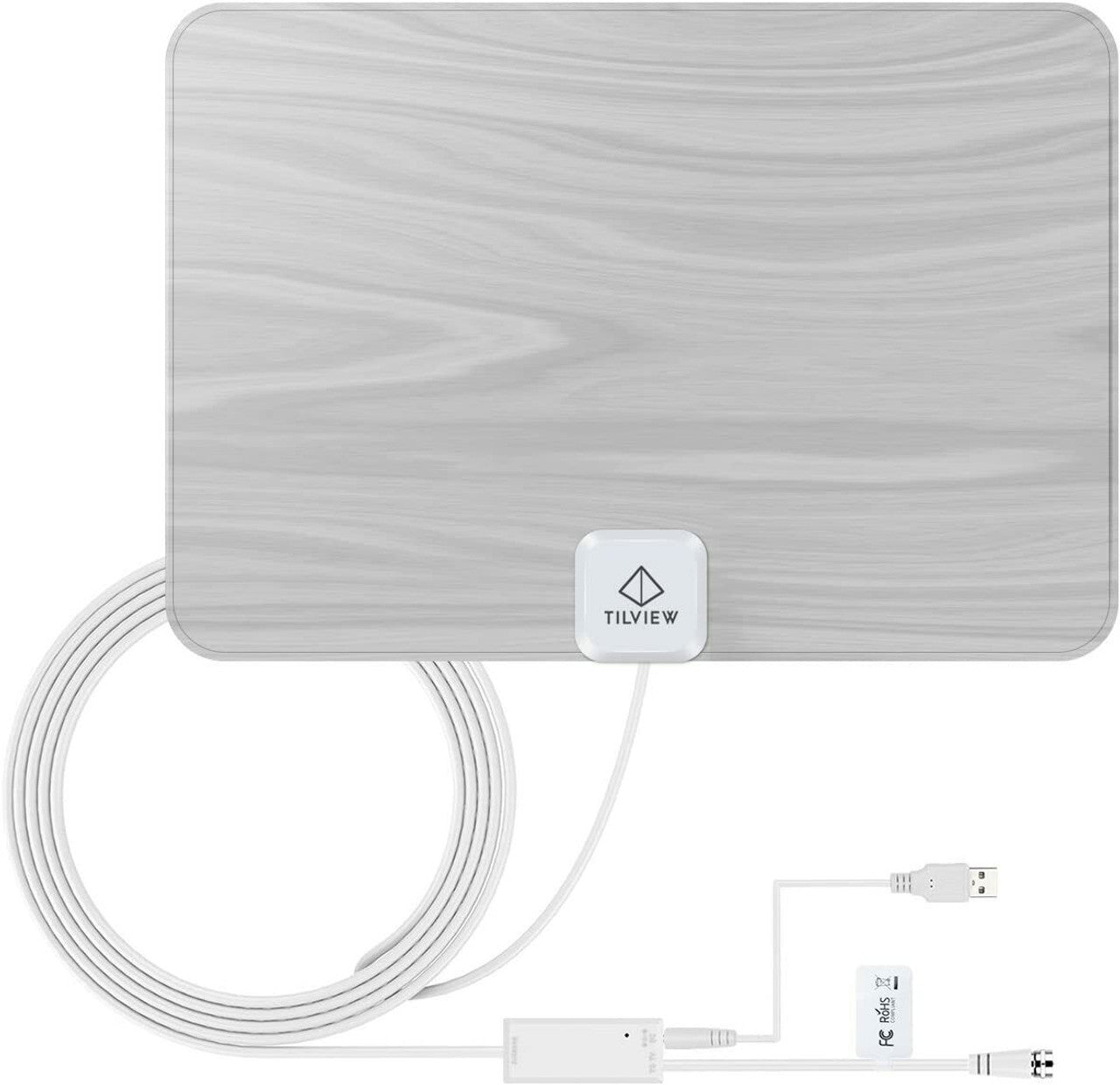 TILVIEW Amplified HD Digital TV Antenna 50 Miles/80KM Range Ultra-Thin Indoor - GOODSZON Discount Store
