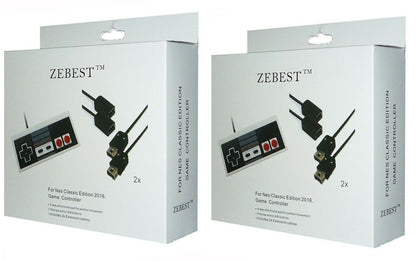 Zebest for Nes Classic 2016 Game conttroler 2 x 6' FT EXTENSION CABLE Pack of 2 - GOODSZON Discount Store