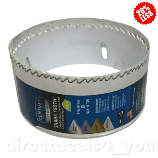 CENTURY DRILL & TOOL 05060 3-3/4" Bi-Metal Shark Tooth Hole Saw - GOODSZON Discount Store