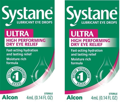 SYSTANE ULTRA Lubricant Eye Drops for Dry Eye Symptoms, 4 ml Pack of 2 - GOODSZON Discount Store