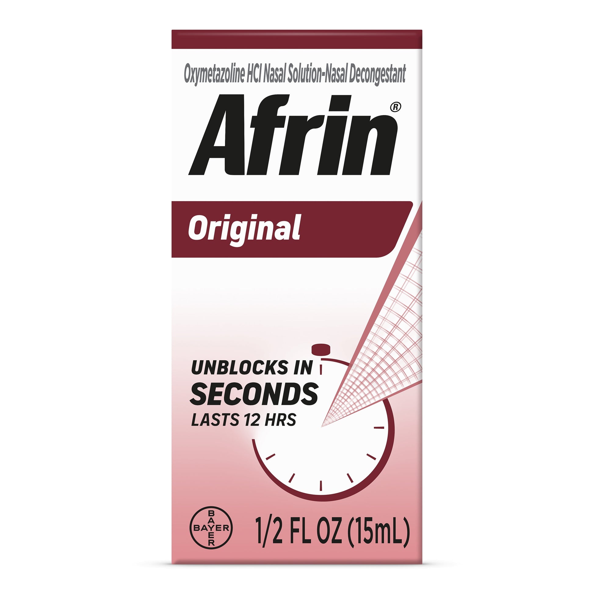 Afrin Original Nasal Spray, 12 Hour Congestion Relief 15 mL - GOODSZON Discount Store