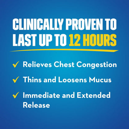 Mucinex Maximum Strength 12-Hour Chest Congestion Expectorant Tablets, 14 Count - GOODSZON Discount Store
