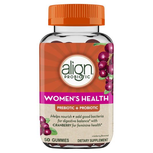 Align Women's Prebiotic Probiotic Supplement Gummies, Cranberry 50 Ct - GOODSZON Discount Store