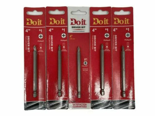 Do It 4" Driver Bit #1 376965 (Pack of 5) - GOODSZON Discount Store