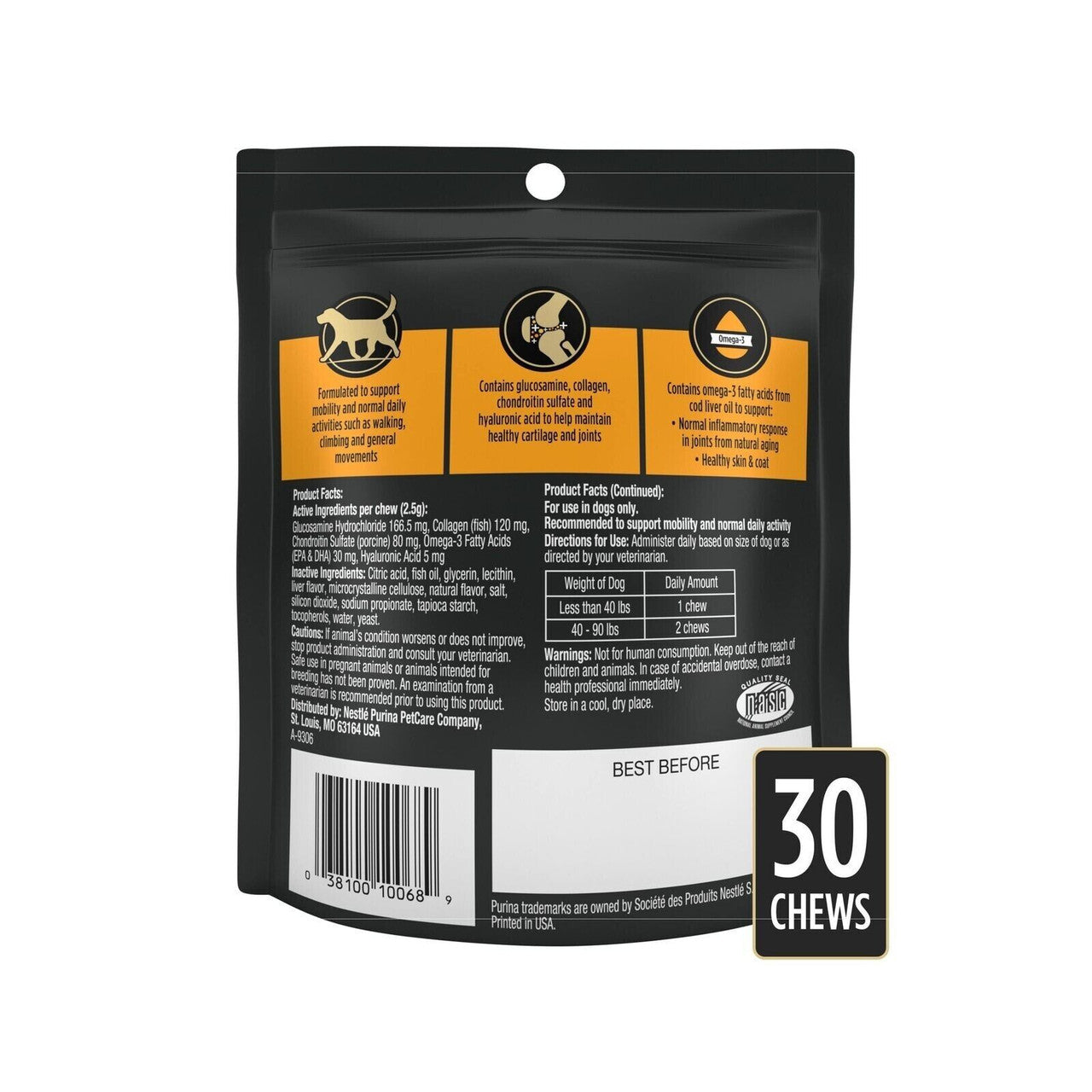 Purina Pro Plan Veterinary Joint Care Supplement for S/M 30 soft chews - GOODSZON Discount Store