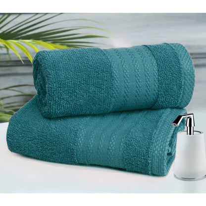 GLAMBURG 700 GSM Premium Cotton 4-Pack Bath Towel Set 100% Combed Cotton Teal - GOODSZON Discount Store