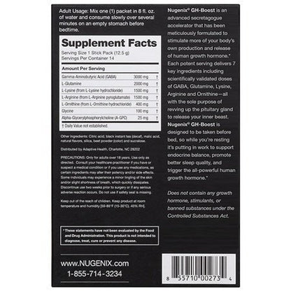 Nugenix GH-Boost, HGH Booster and Sleep Dietary Supplement for Men, Tea-Berry Blast, 14 Count - GOODSZON Discount Store