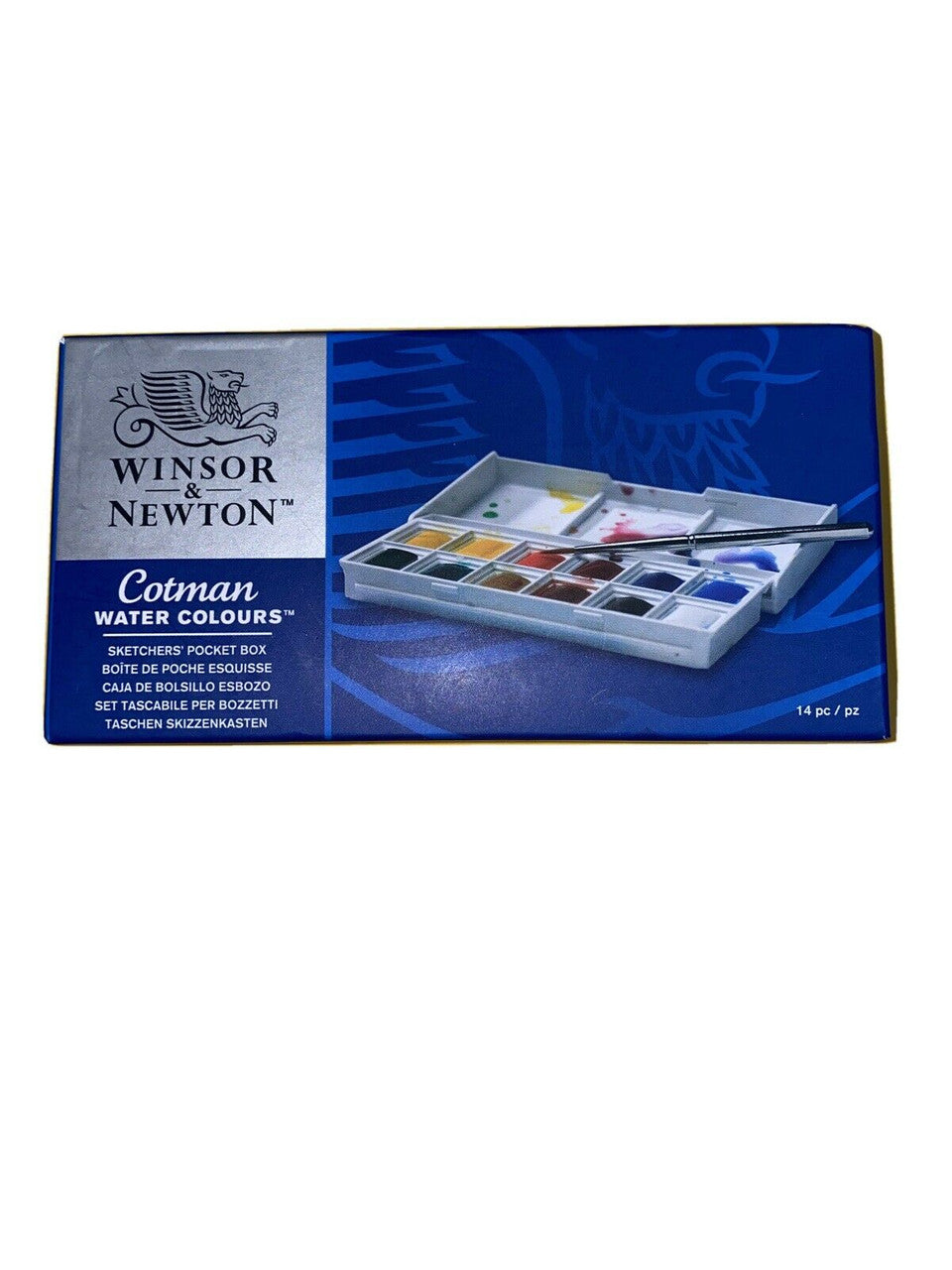 Winsor & Newman Cotman water colour sketchers pocket box 14pc 0390640 - GOODSZON Discount Store