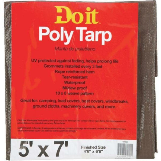 Do it Duty Poly Tarp 5' x 7' Poly Weave - GOODSZON Discount Store