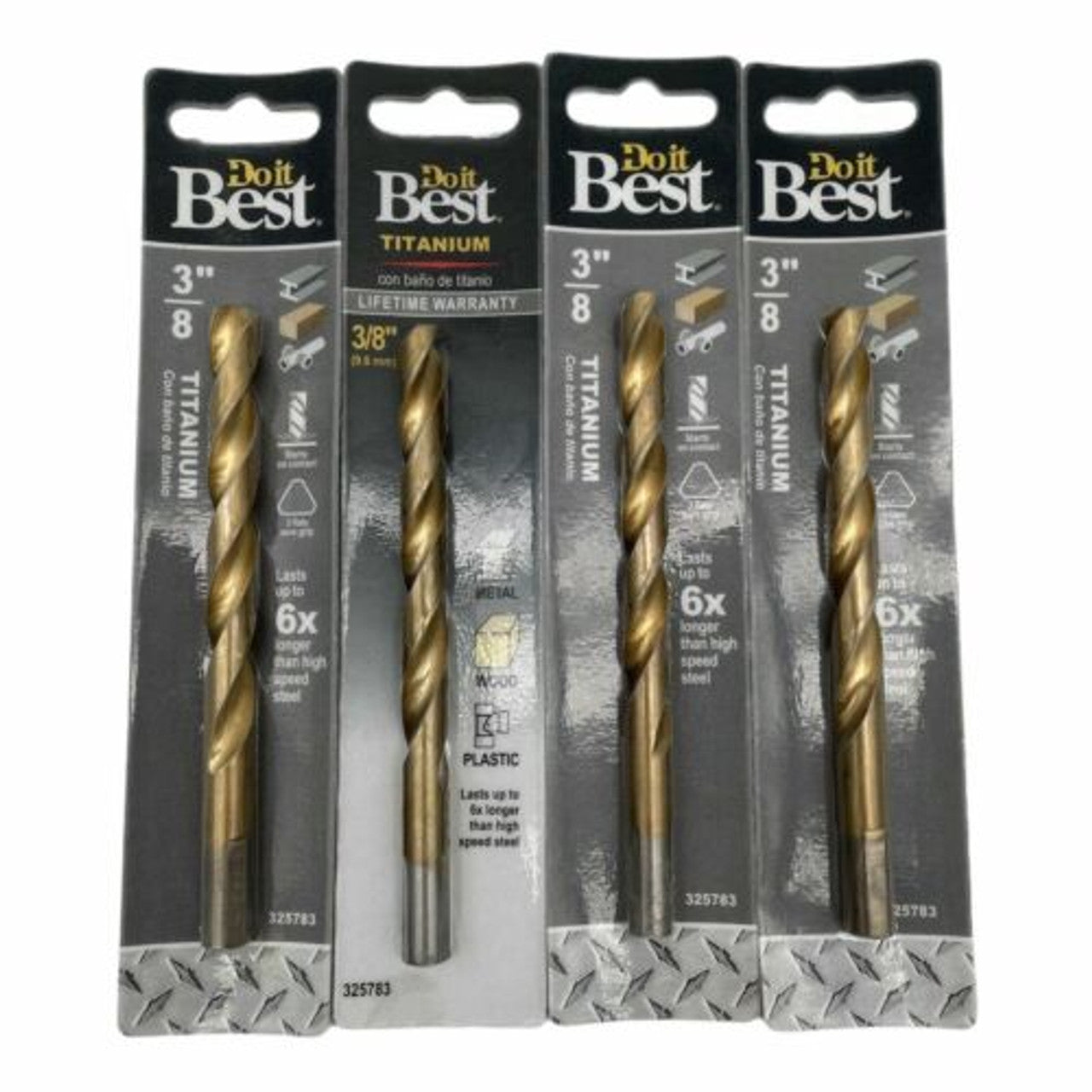 Do it Best 325783 3/8-Inch Titanium Drill Bit (Pack of 4) - GOODSZON Discount Store
