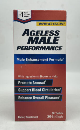 Ageless Male Performance Male Enhancement 60 Tablets Exp 04/2024 - GOODSZON Discount Store