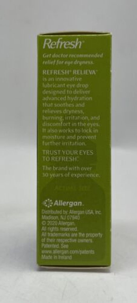 Refresh Relieva Lubricant Eye Drops, 0.33 Fl Oz (10ml) Sterile Pack2 - GOODSZON Discount Store