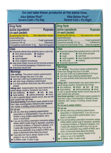 Alka-Seltzer Plus Day & Night Severe Cold & Flu, Honey Lemon 12 pc Exp 2027 - GOODSZON Discount Store