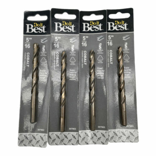 Do It Cobalt Drill Bit For Drilling Hard Metals 5/16 In Pack of 4 - GOODSZON Discount Store