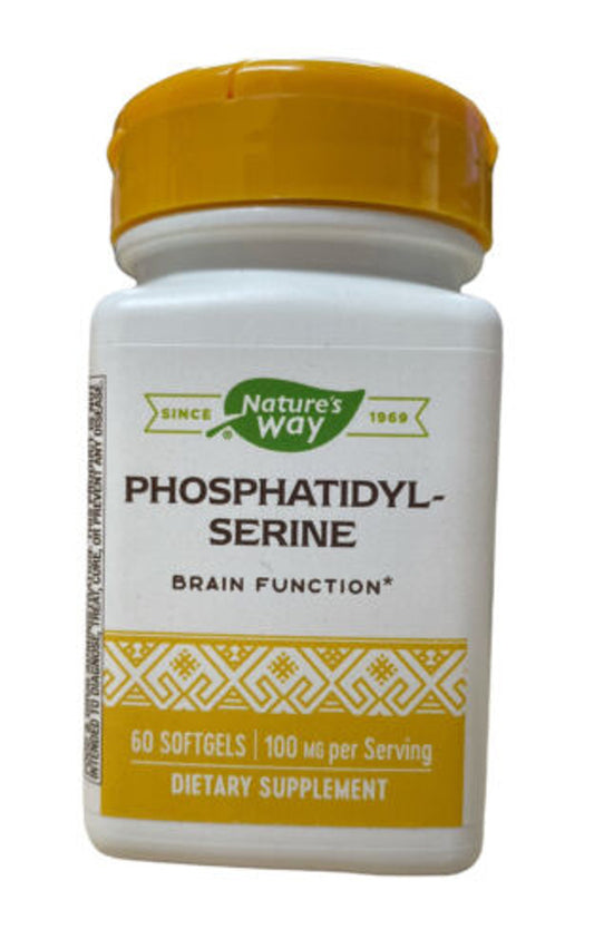 Nature's Way Phosphatidylserine - Brain function 100 mg - 60 Softgels - GOODSZON Discount Store