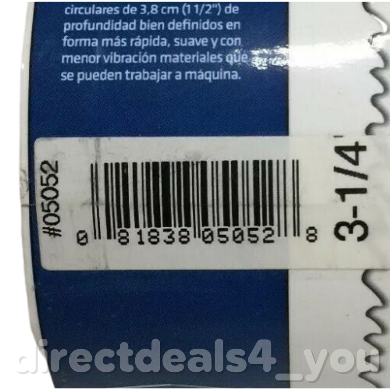 CENTURY DRILL & TOOL 05052 3-1/4" Bi-Metal Shark Tooth Hole Saw - GOODSZON Discount Store