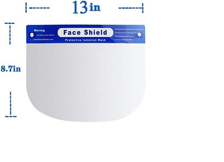 10Pcs Safety Face Shield Reusable Full Face - GOODSZON Discount Store