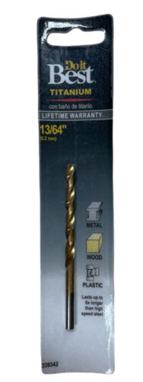 Do it Best 13/64 In. Titanium Drill Bit 339342 Pack of 5 - GOODSZON Discount Store
