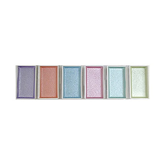 Yasutomo Yasutomo Niji Pearlescent Watercolor Set, 6 Assorted Colors (Wc221) Paint - GOODSZON Discount Store