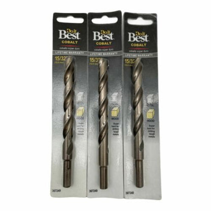 Do it Best Cobalt Drill Bit 15/32 (Pack of 3) - GOODSZON Discount Store
