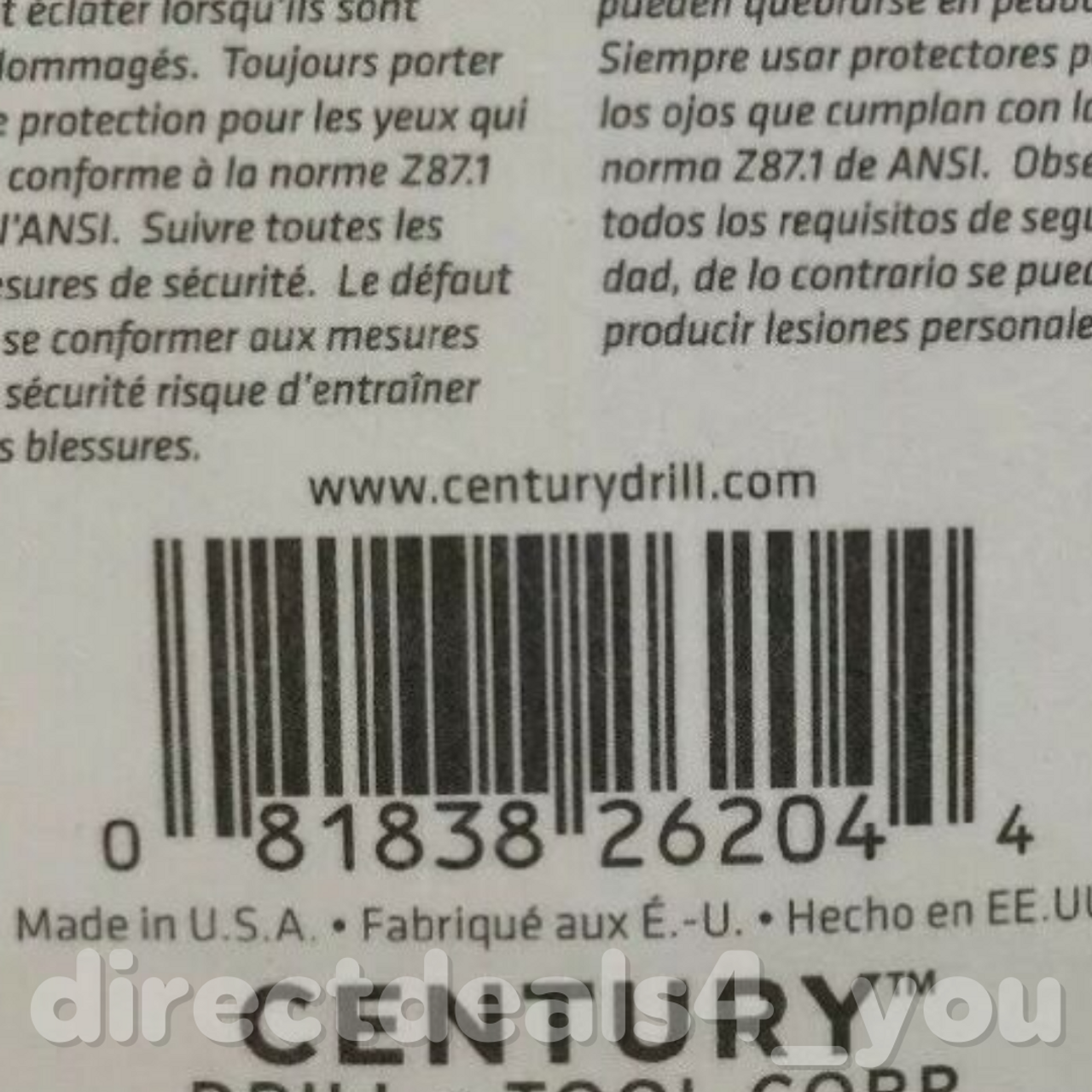 Century Drill & Tool 26204 1/16" Cobalt High Speed Steel Drill Bit Pack of 3 - GOODSZON Discount Store