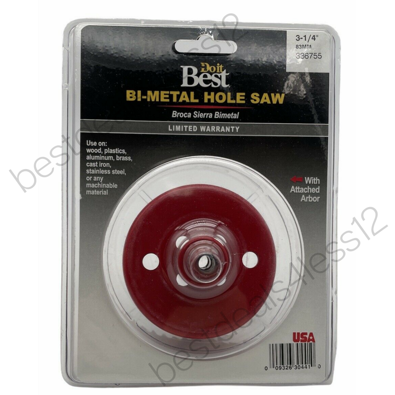 Do It Best 336755 Bi Metal Hole Saw 3-1/4" 83mm - GOODSZON Discount Store