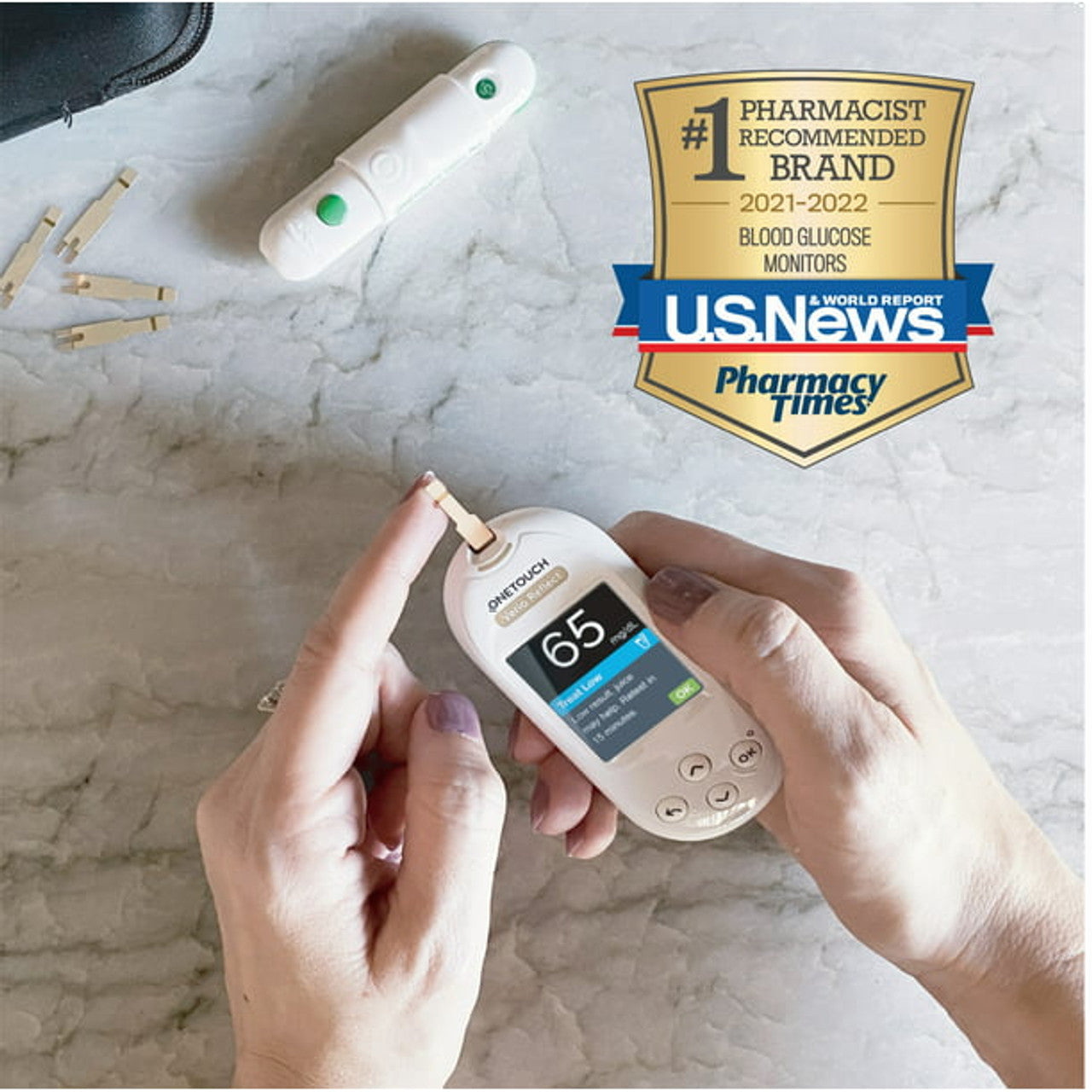 OneTouch Verio Blood Glucose Test Strips, 25 Count - GOODSZON Discount Store