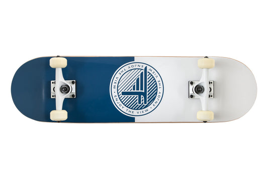 Flybar Skate Complete Skateboards - 31" x 8" Strong & Lightweight 7 Ply Maple Skate Board With 99A PU Wheels & ABEC 7 Bearings 31" Block Navy - GOODSZON Discount Store