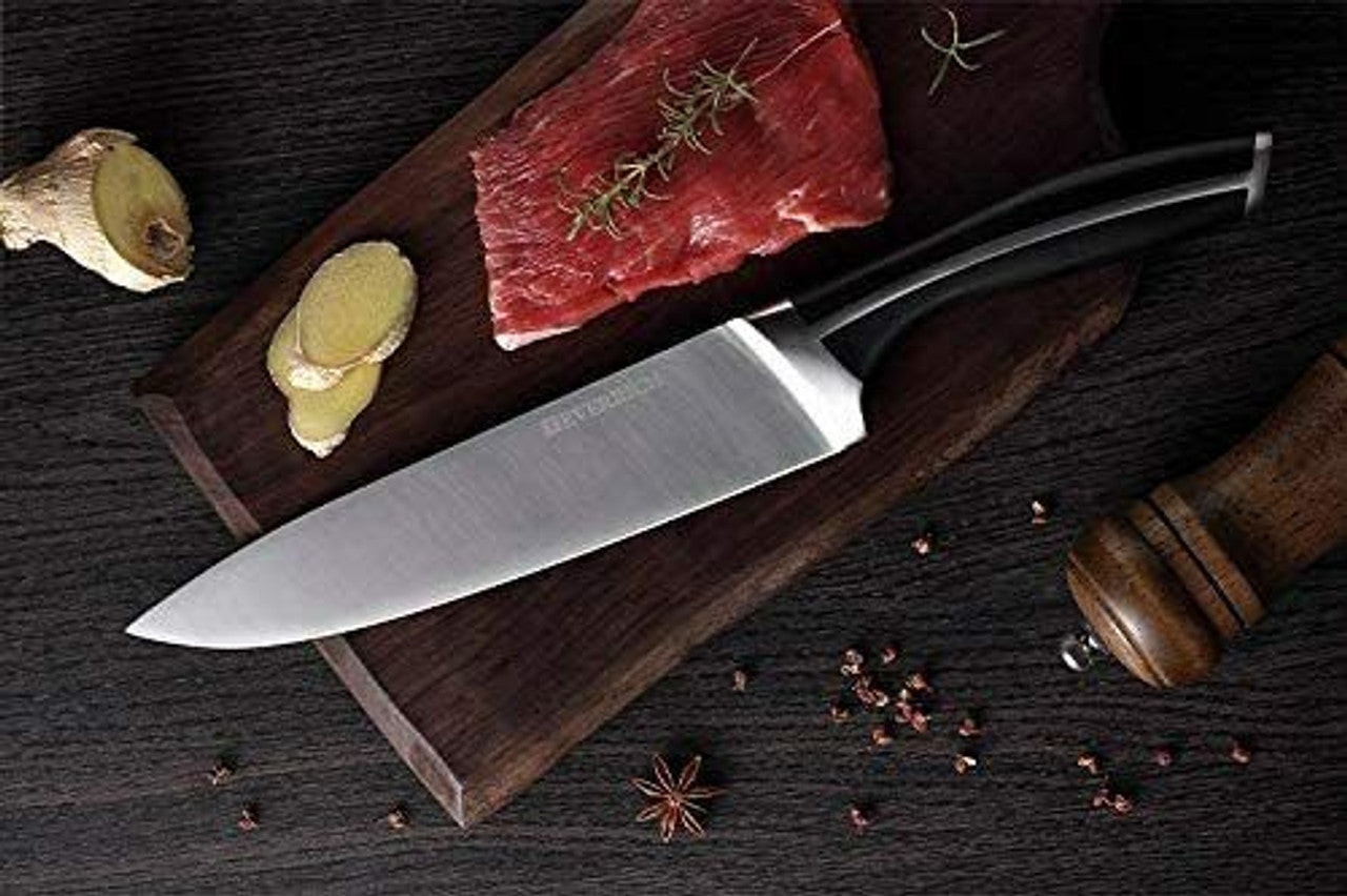 Everrich Stainless Steel Chef Knife 20 cm Culinary Cooking Knives High Quality - GOODSZON Discount Store