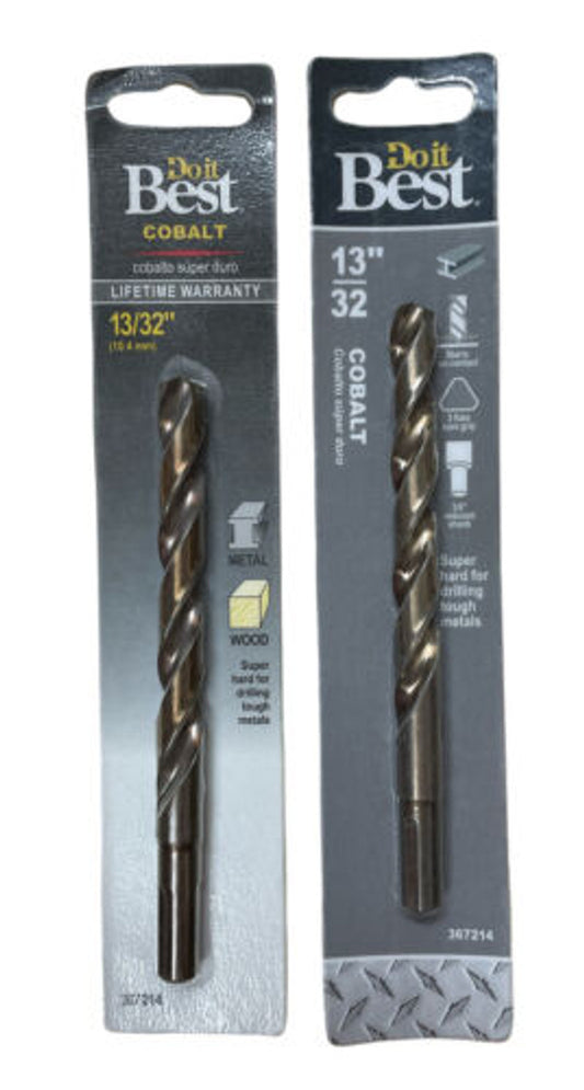 Do it Best 13/32 In. Cobalt Drill Bit 367214 Pack of 2 - GOODSZON Discount Store