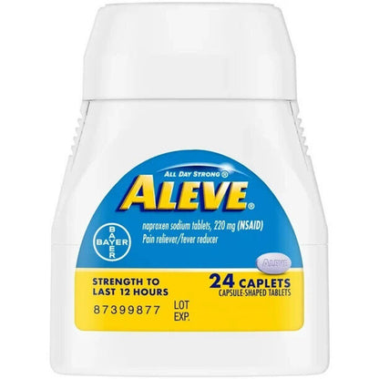 Aleve Caplets Naproxen Sodium Pain Reliever 90 ct Pack of 2 - GOODSZON Discount Store